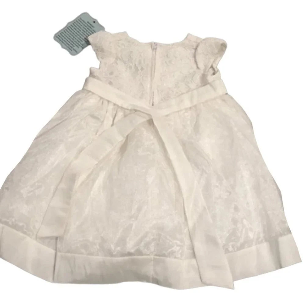 NEW Flower Girl 18m White Lace Dress